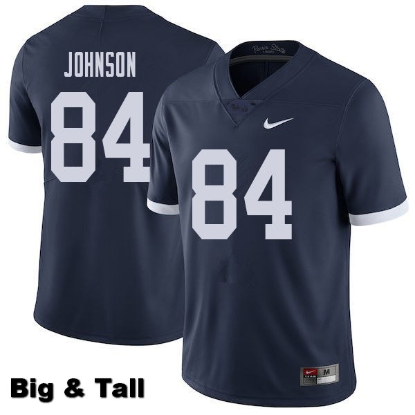 NCAA Nike Men's Penn State Nittany Lions Juwan Johnson #84 College Football Authentic Throwback Big & Tall Navy Stitched Jersey PKV1098FC
